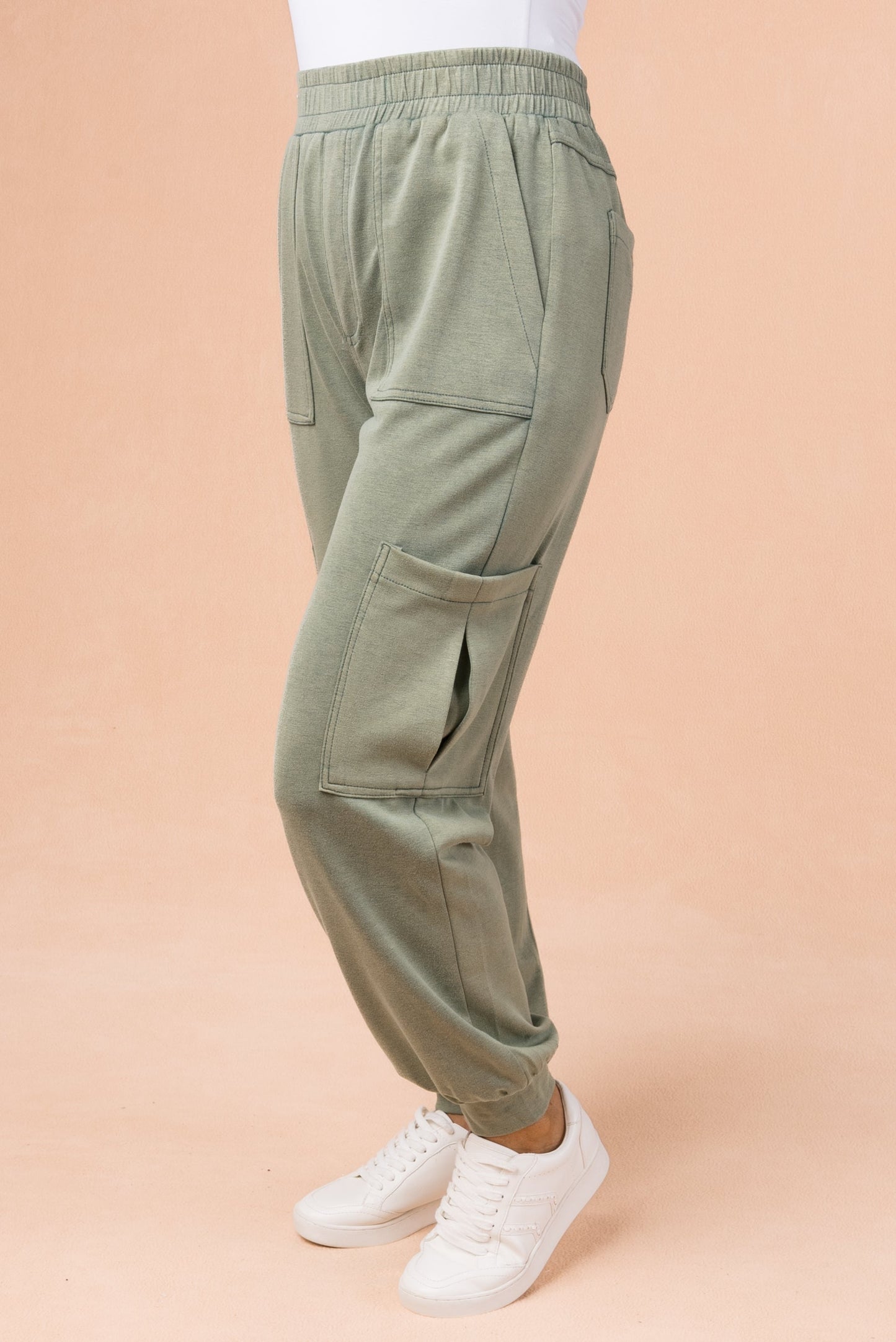 Mineral Washed Cargo Joggers