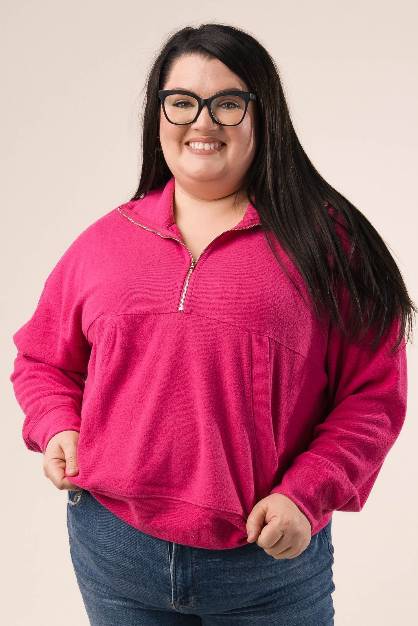 Brushed Half Zip Pullover *Final Sale*