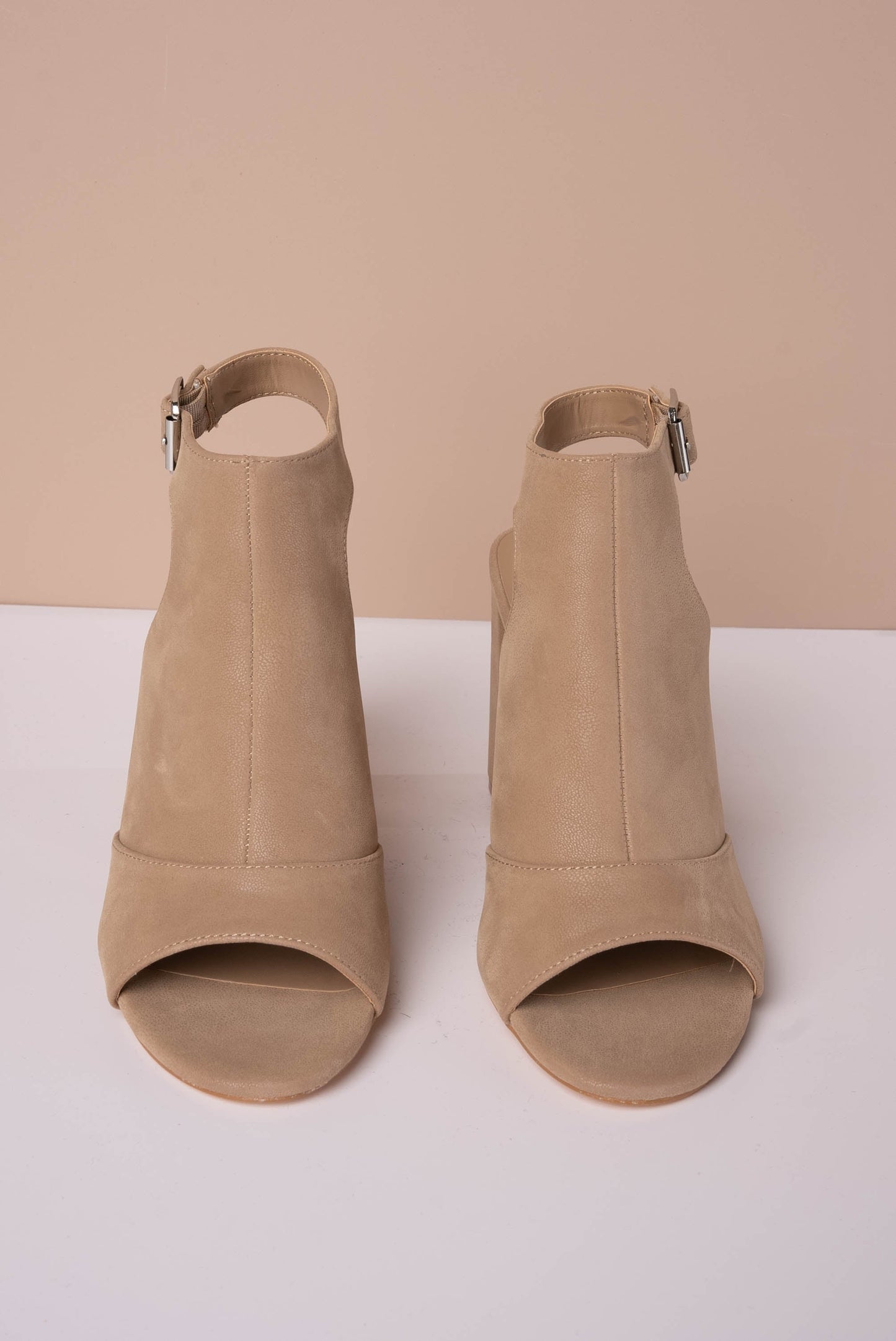 Nider Peep Toe Sueded Bootie