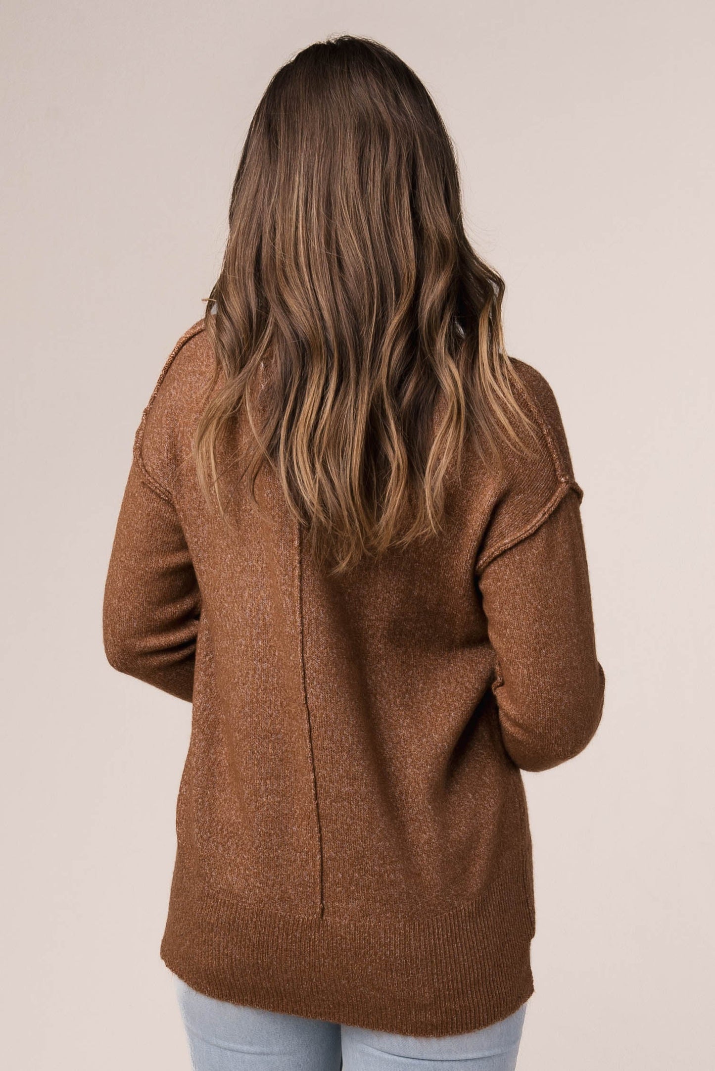 Melange Knit Hi-Lo Sweater *Final Sale*
