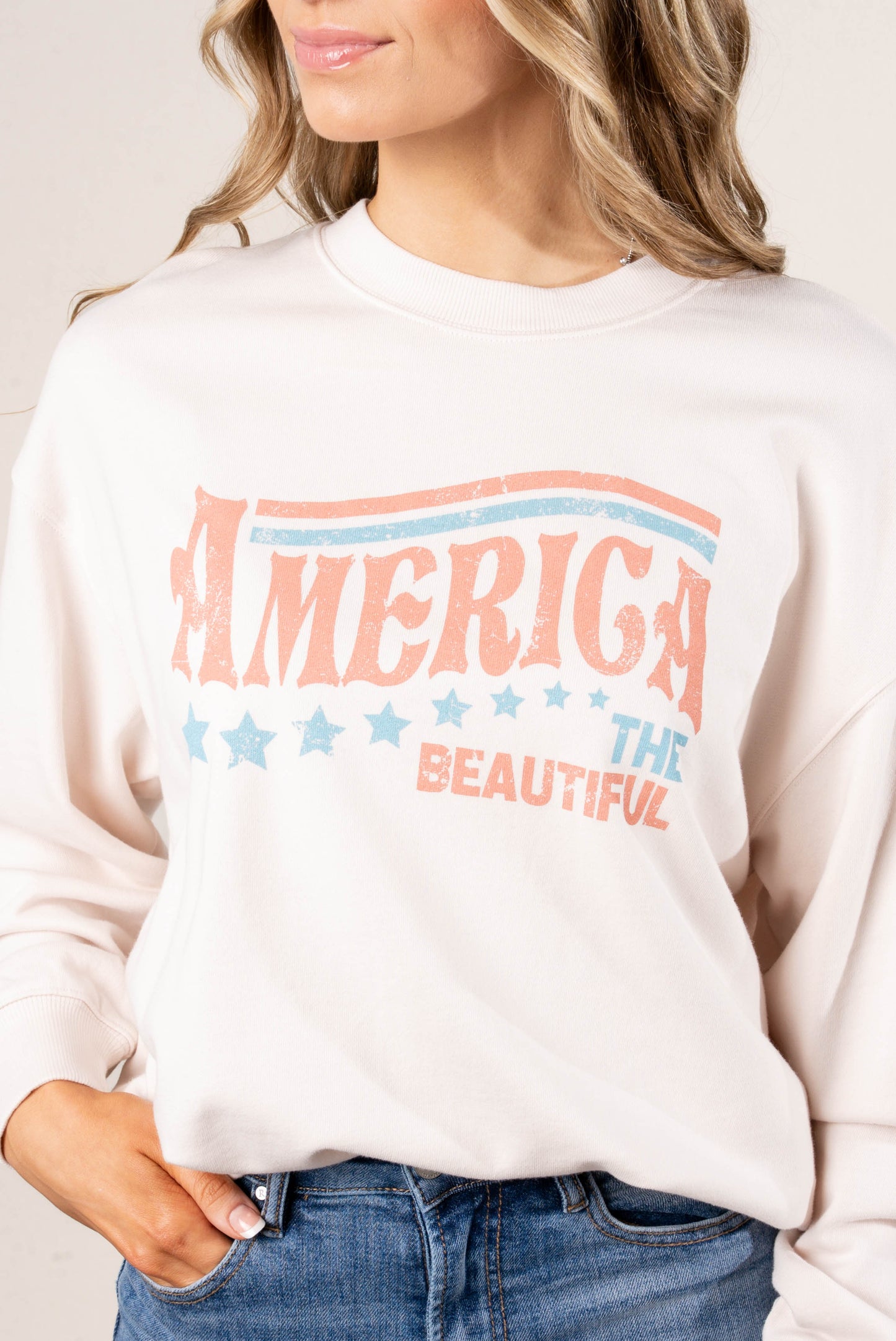 America The Beautiful Graphic Pullover