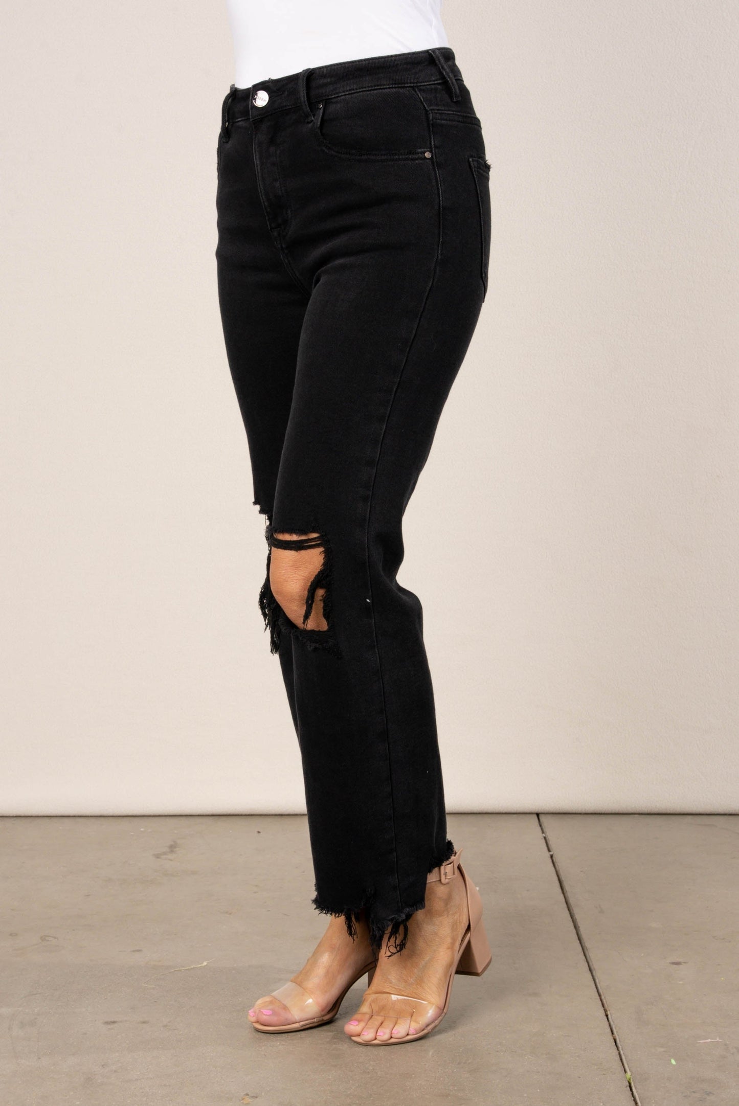 Risen Denim | Delaney High Rise Crop Jeans