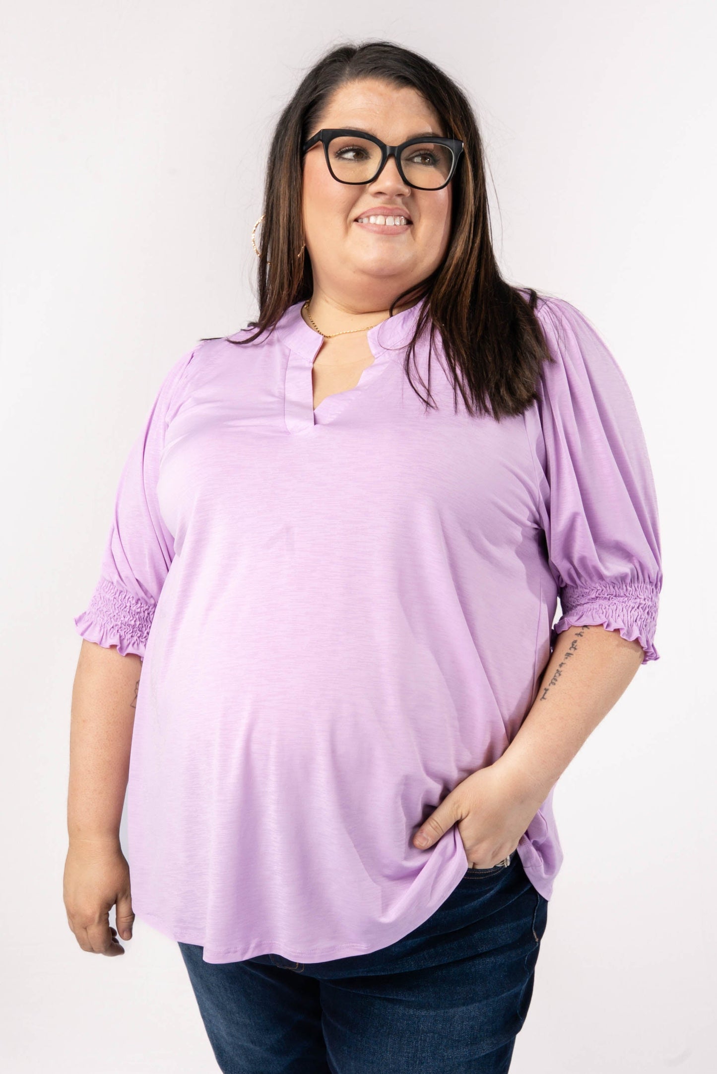 Liz Smocked Sleeve Top *Final Sale*