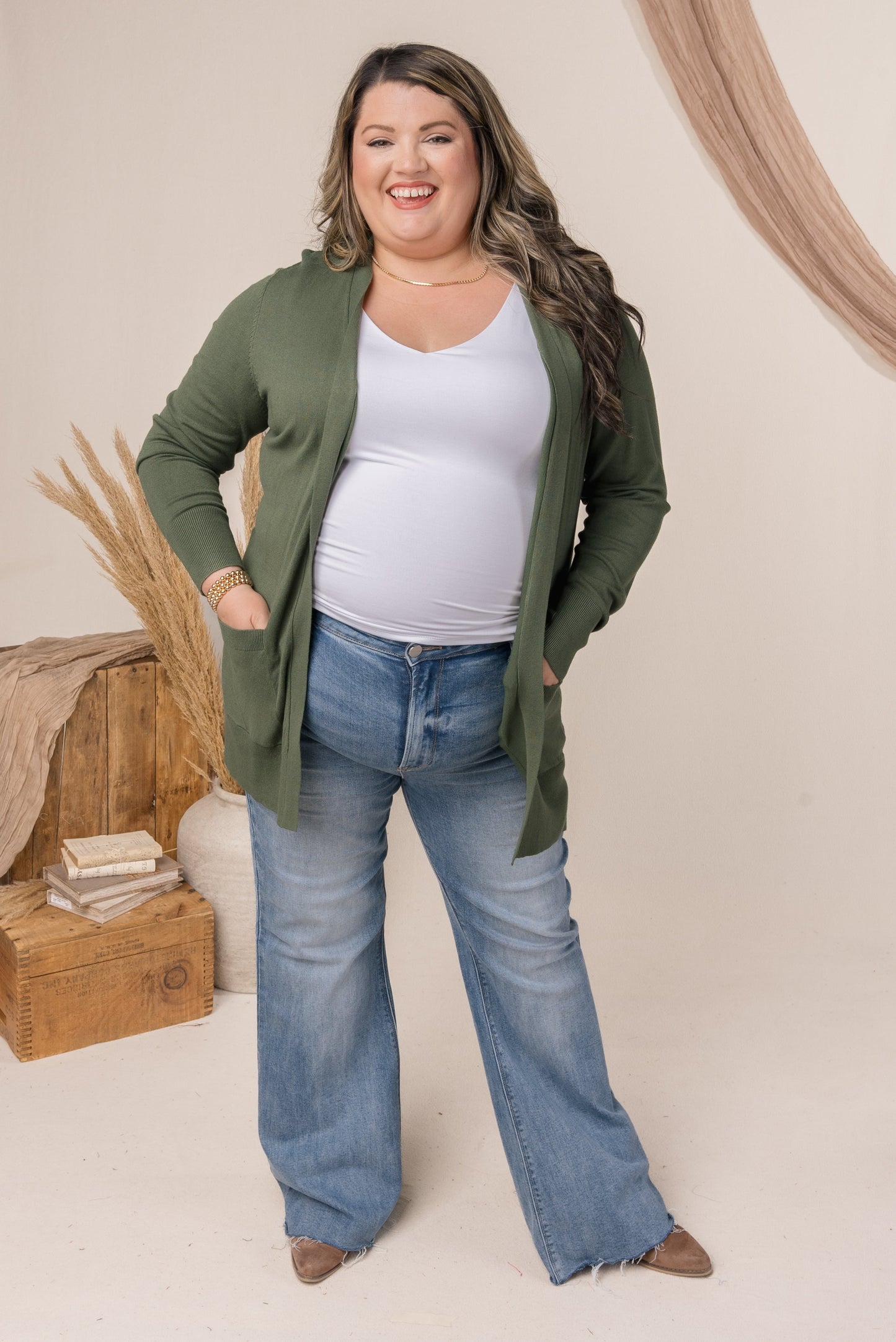 Open Front Sweater Cardigan