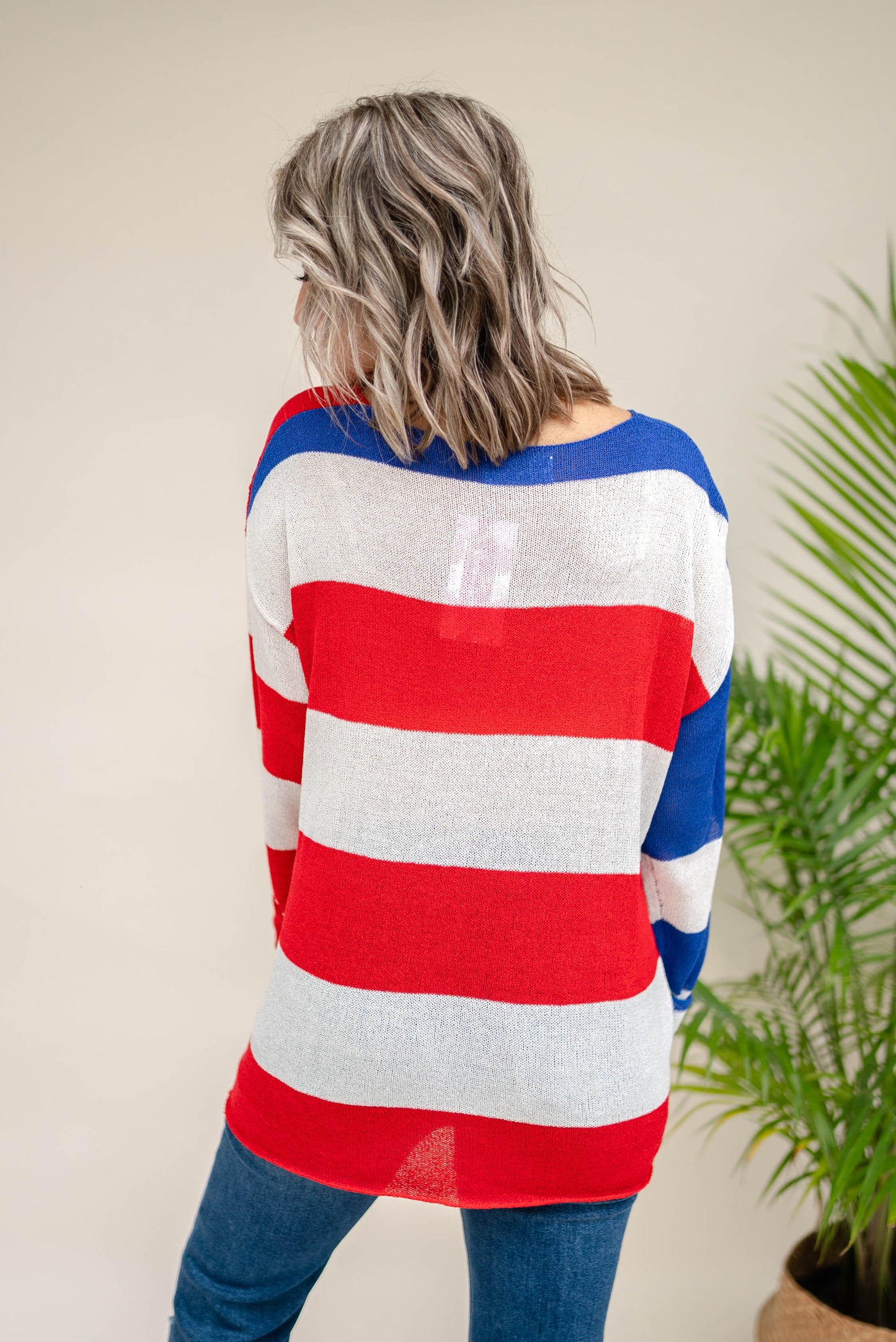 Lightweight Stars + Stripes Sweater *Final Sale*
