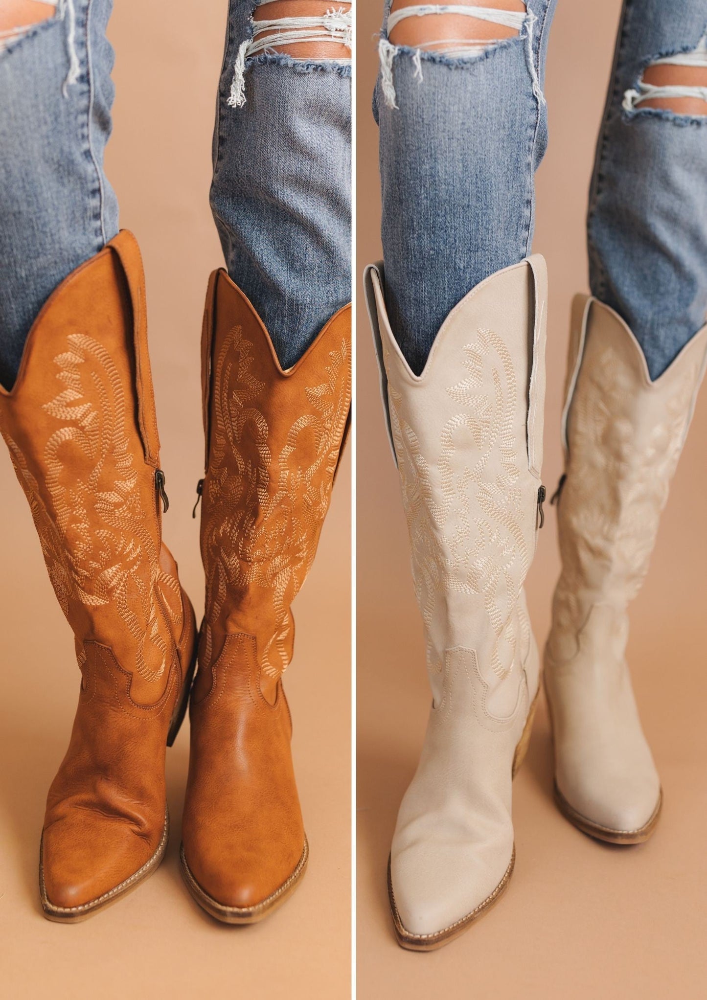Adela Embroidered Western Boot
