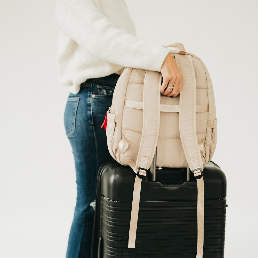 Pretty Simple | Go-To Organized Puffer Nylon Backpack