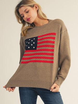 American Flag Sweater