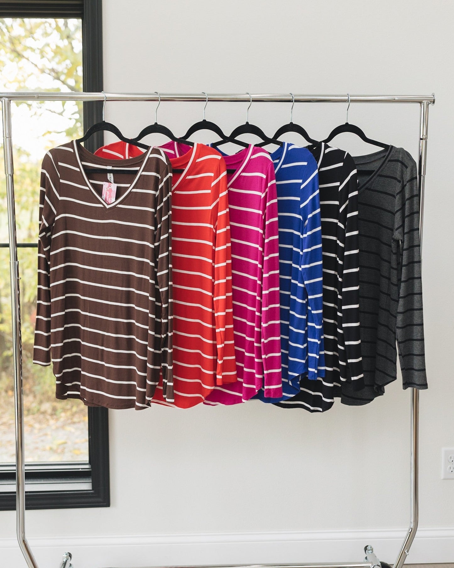 Striped Round Hem Tunic *Final Sale*