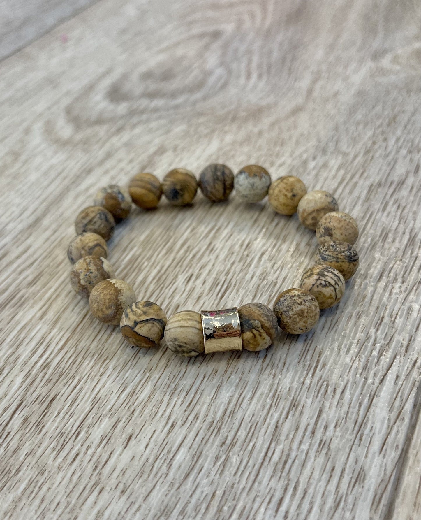 Natural Stone Beaded Bracelet