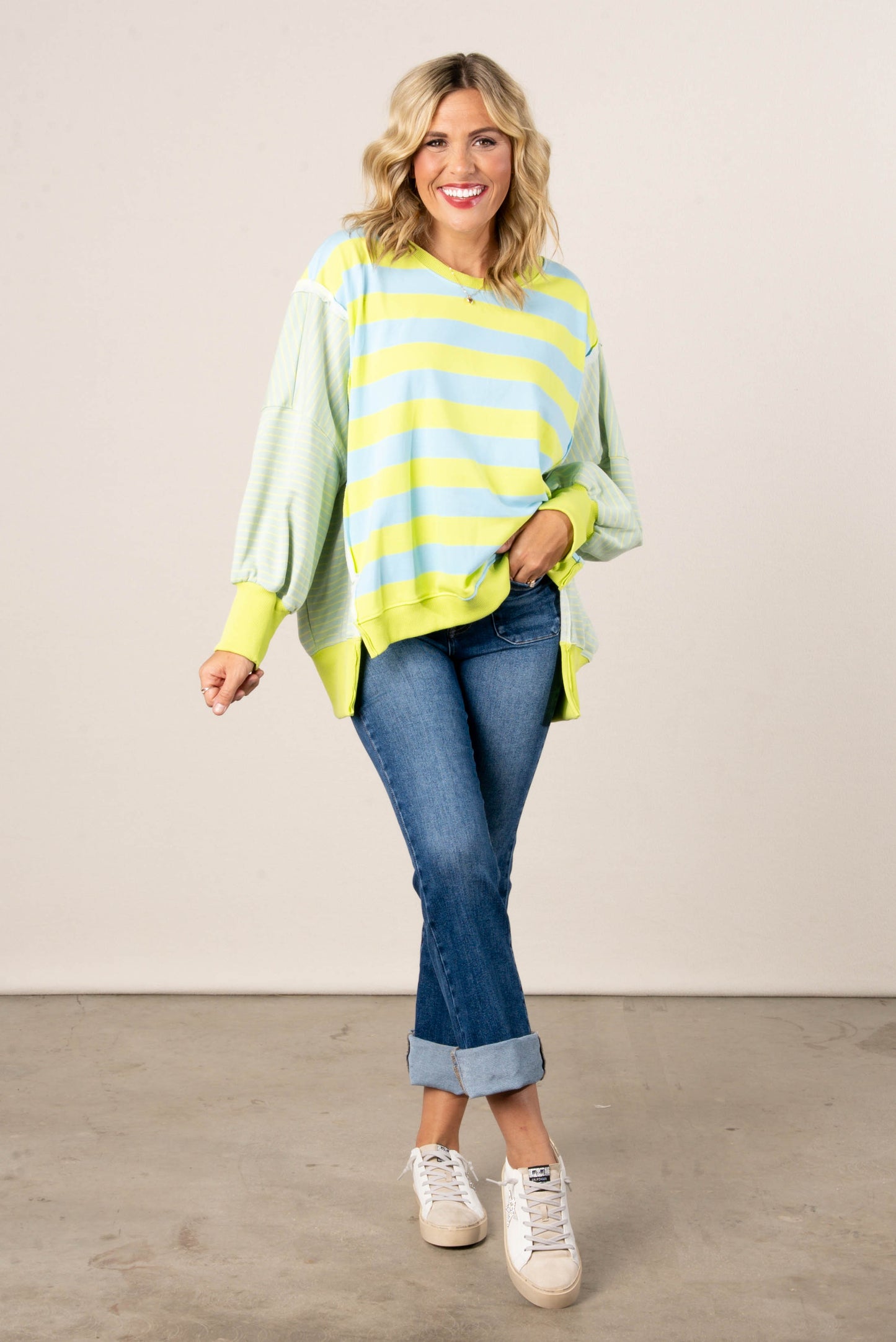 Oversized Striped Top
