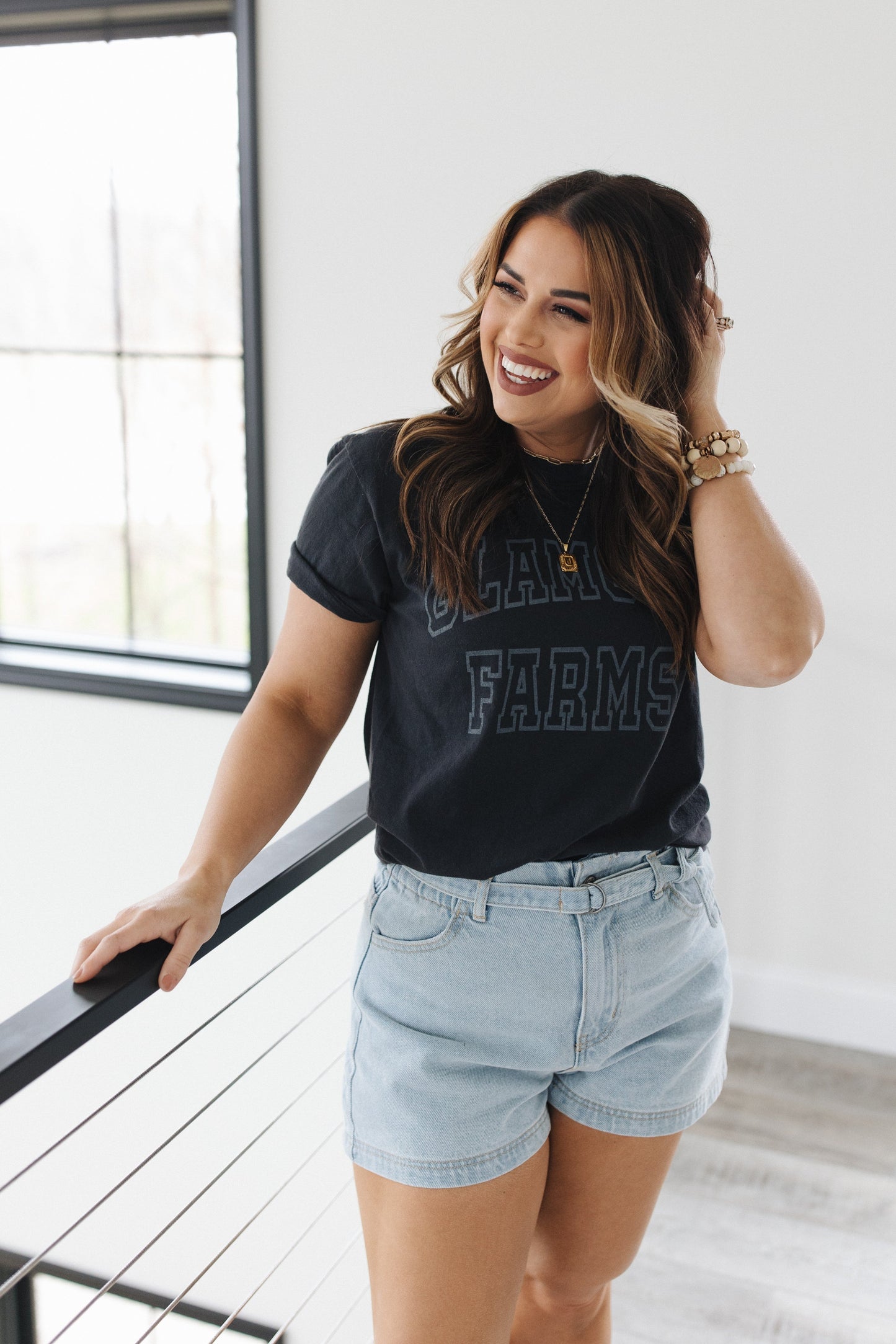 GF Logo Collegiate Graphic Tee