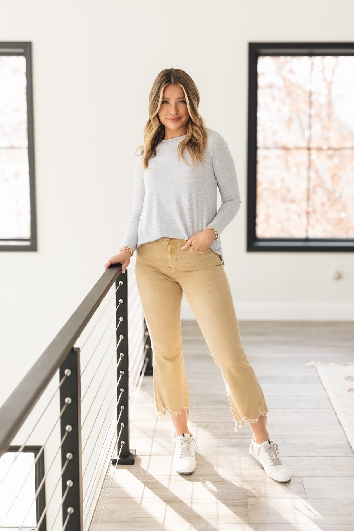 VERVET Denim | Piper High Rise Crop Flare Jeans