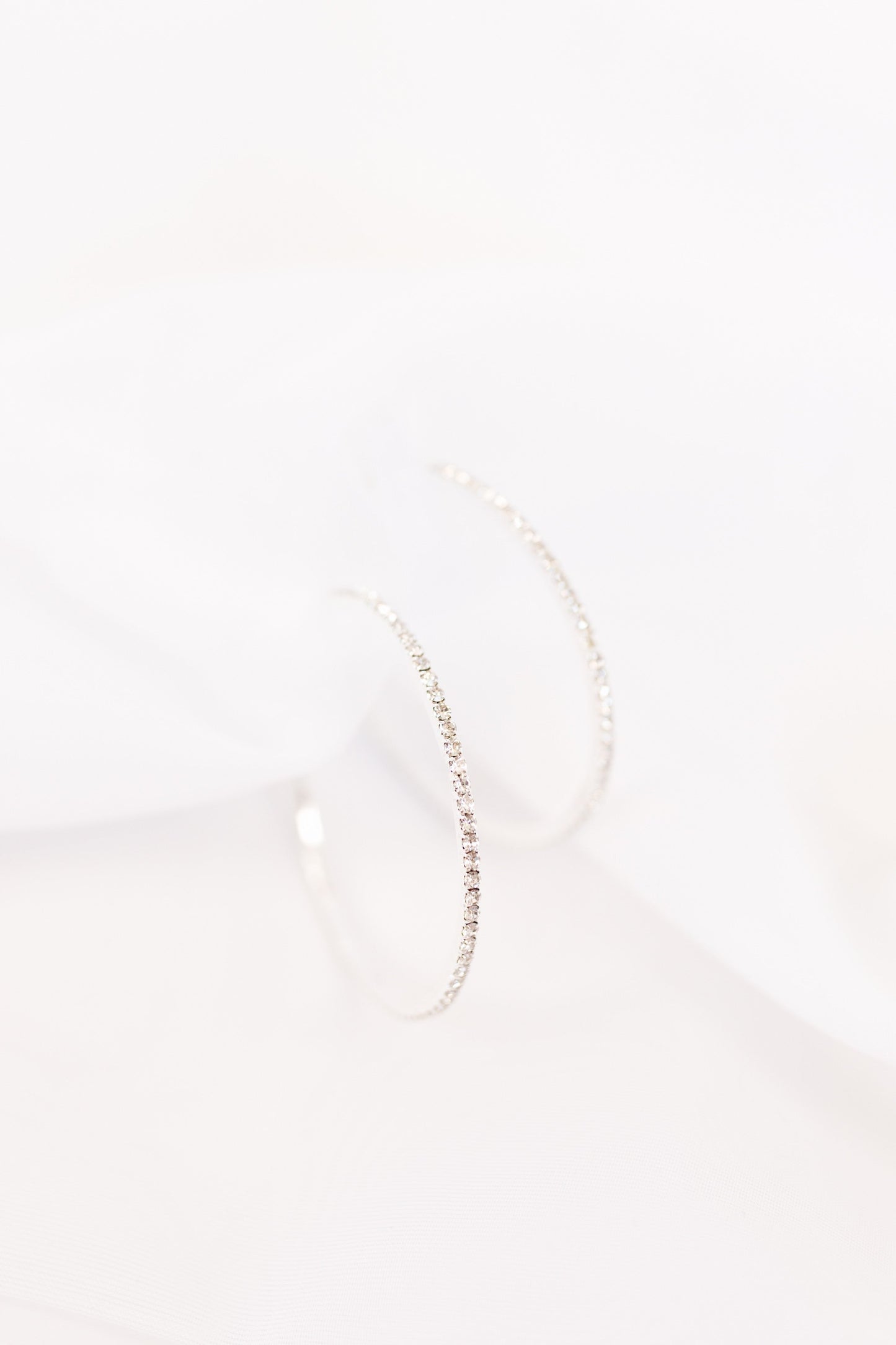 Rhinestone Hoop Earrings