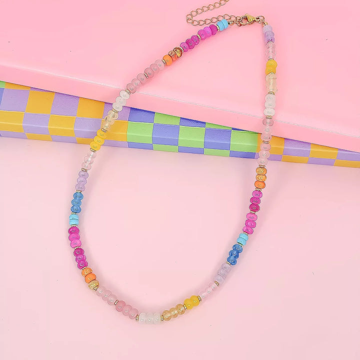 Rainbow Sugar Gemstone Necklace
