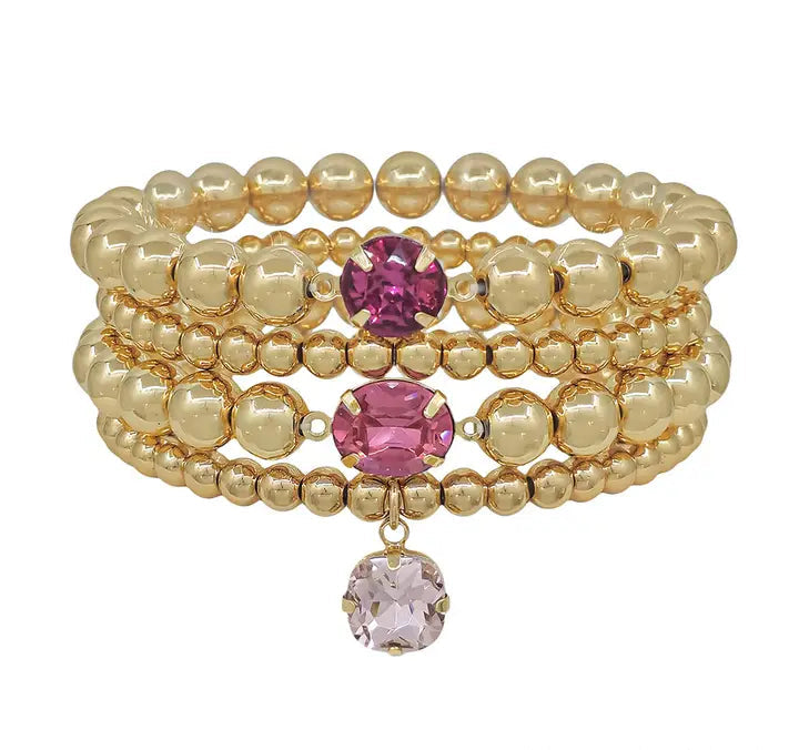 Raise A Glass Beaded Bracelet Set