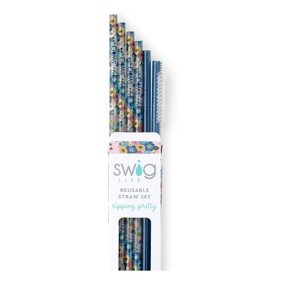 Swig Reusable Straws + Brush Set