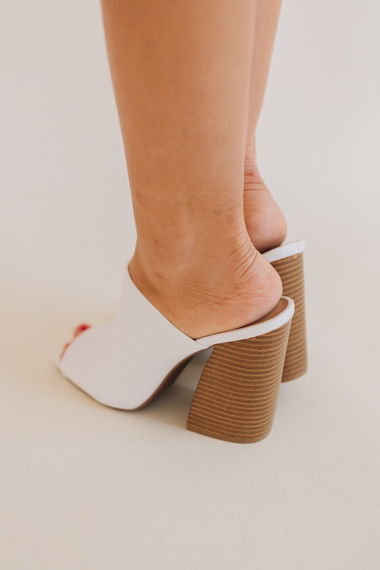 sku30287 | Chandler Block Heel Open Toe Mule *Final Sale*