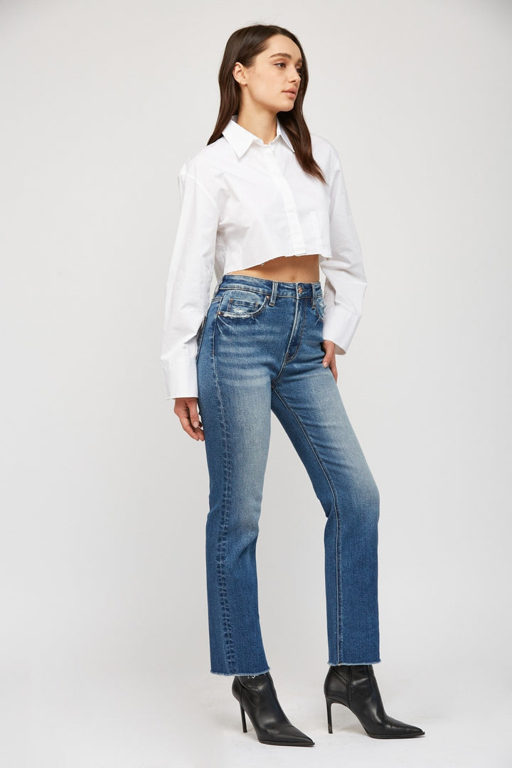 Mica Denim | Mara High Rise Straight Leg Jeans