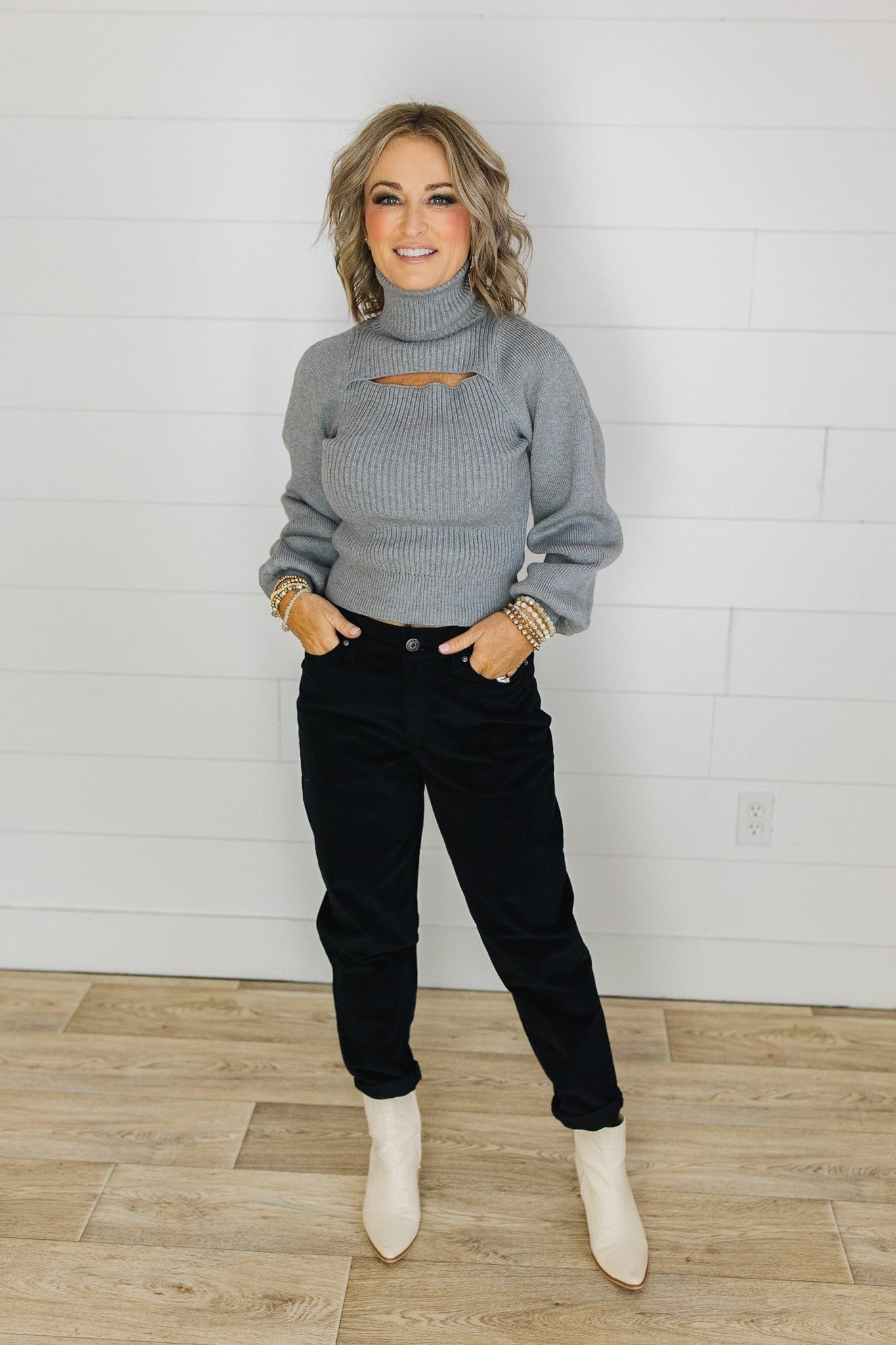 YMI Corduroy High Rise Mom Pants *Final Sale*