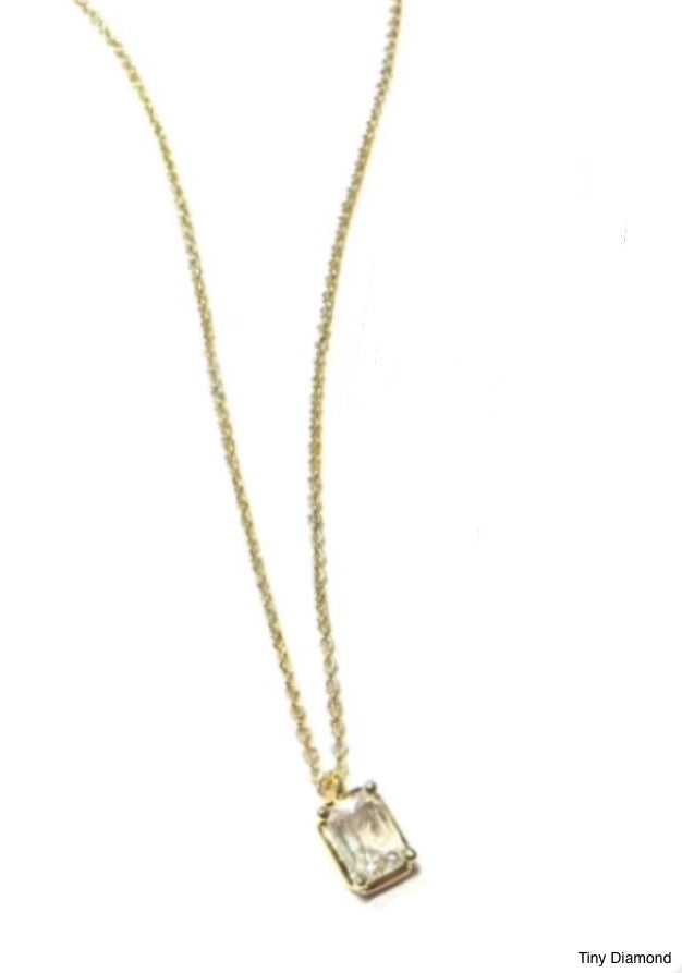 Tiny Diamond Necklace