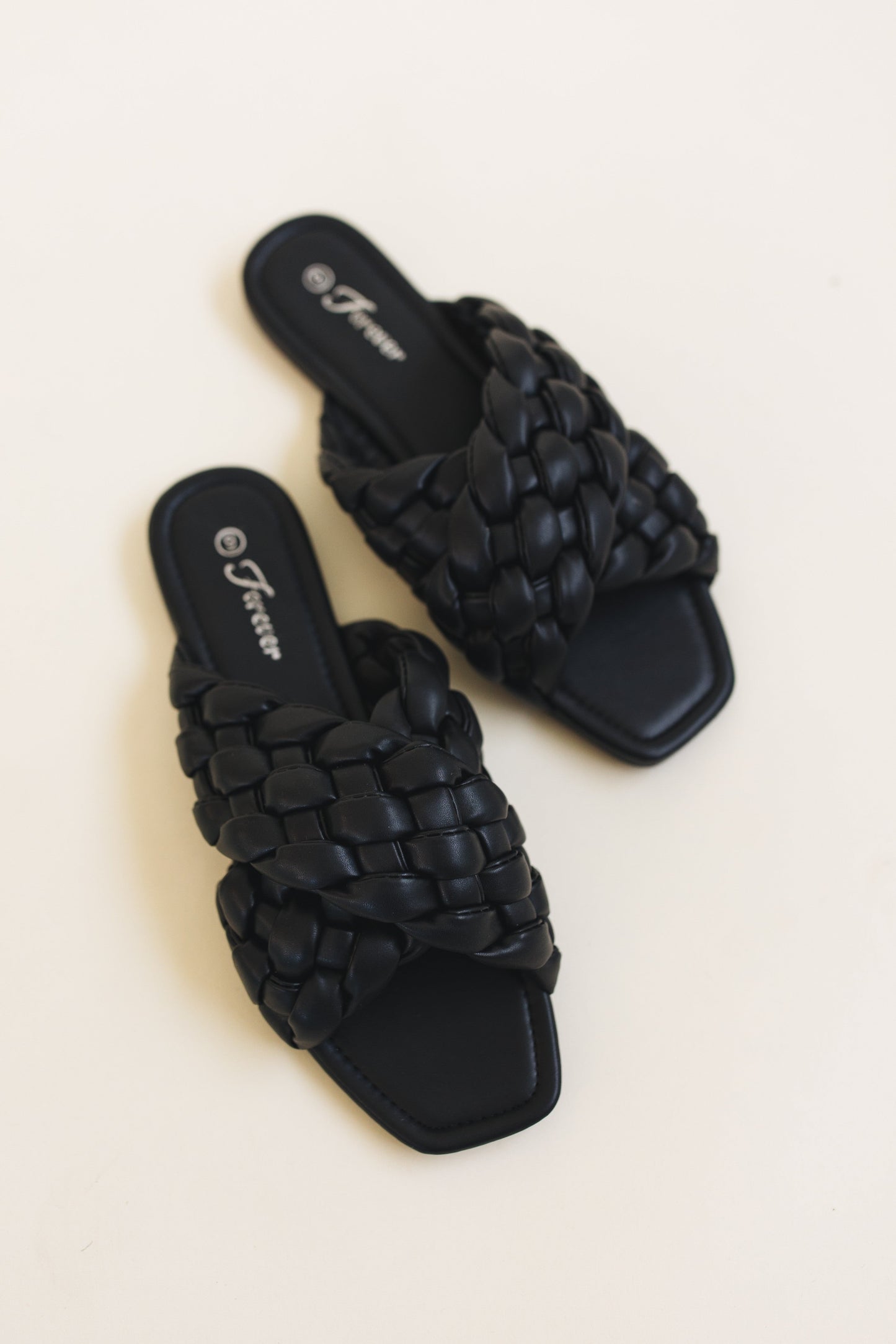 sku30413 | **Daily Deal** Braided Square Toe Slide Sandal *Final Sale*