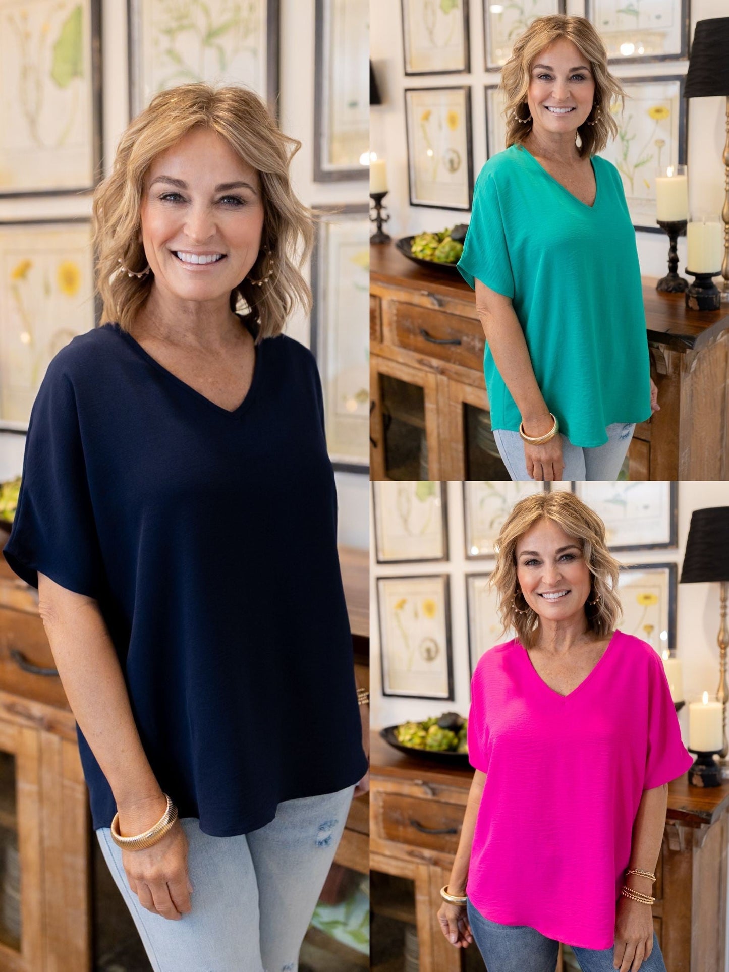 Crinkle Knit Dolman Top
