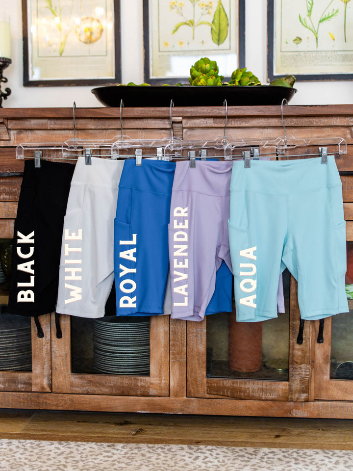 Ribbed Pocket Biker Shorts *Final Sale*