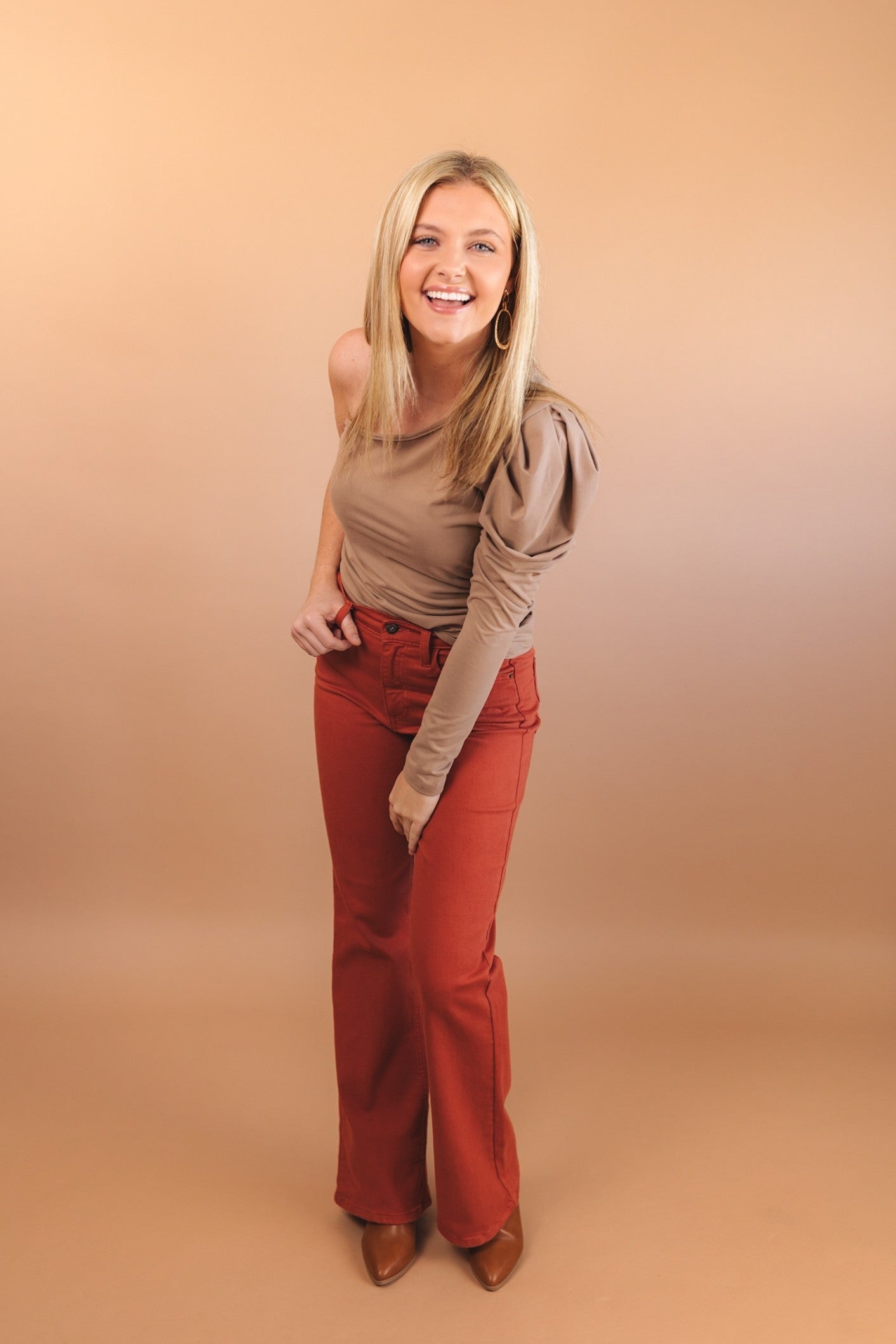 Pleated One Shoulder Top *Final Sale*