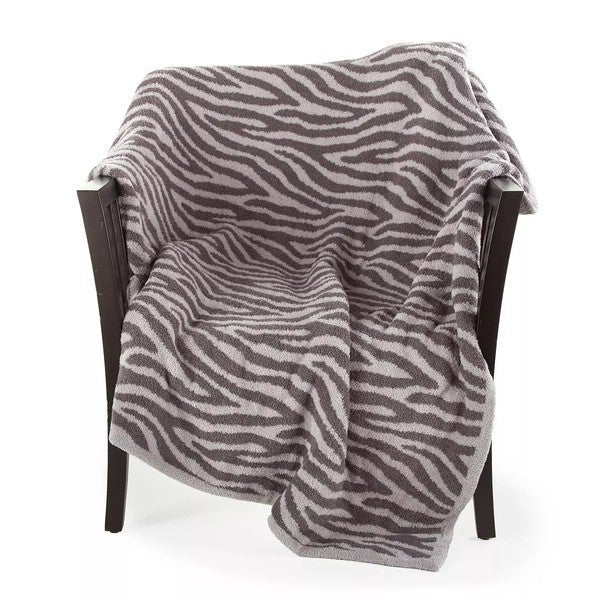 Plush Zebra Print Blanket
