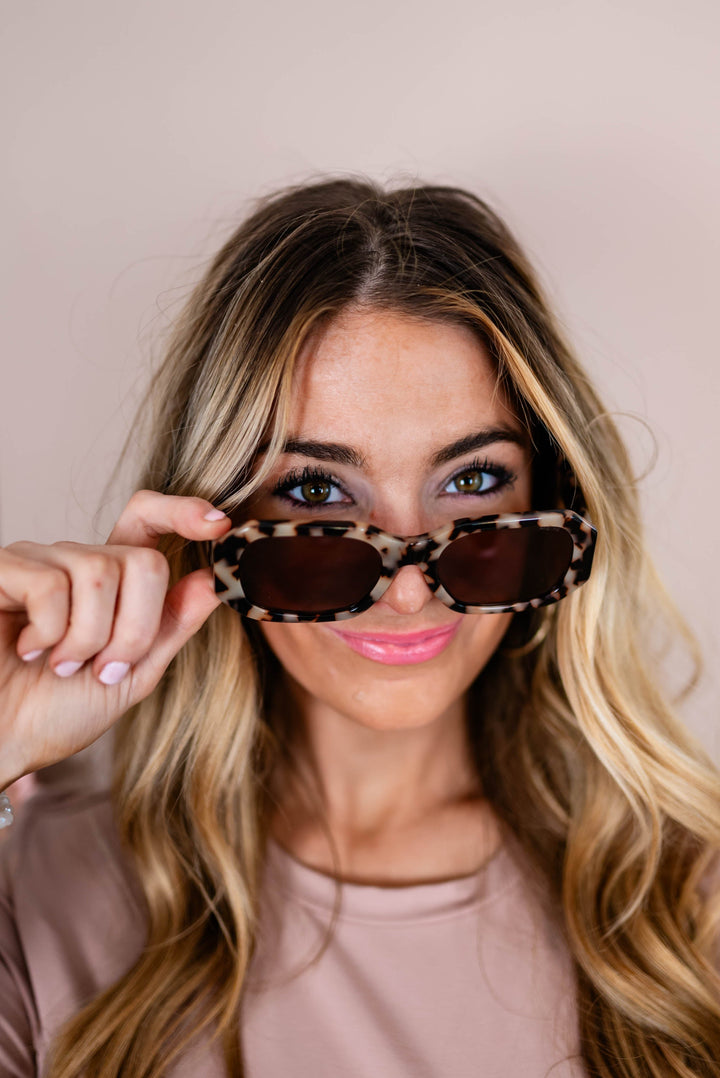 Onyx Rectangular Sunglasses