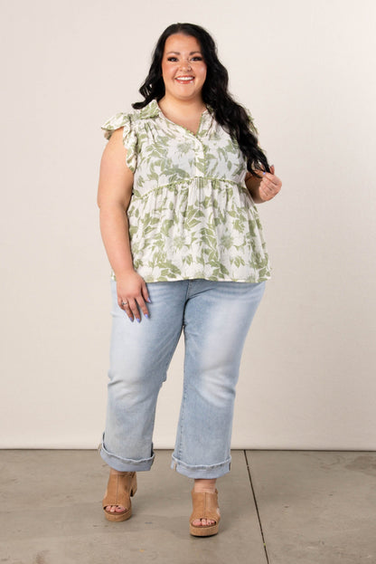 Risen Mid Rise Crop Flare Jeans
