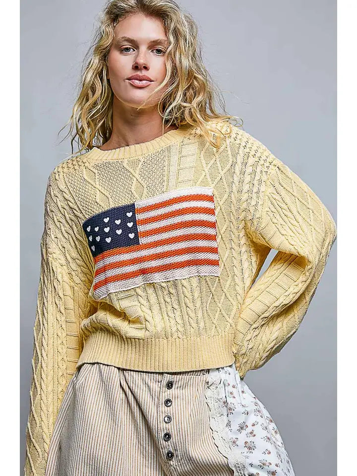 American Love USA Flag Sweater