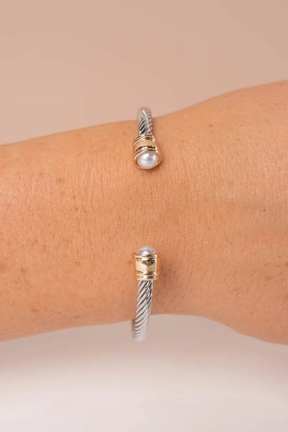 Natural Stone Cuff Bracelet {More Colors}