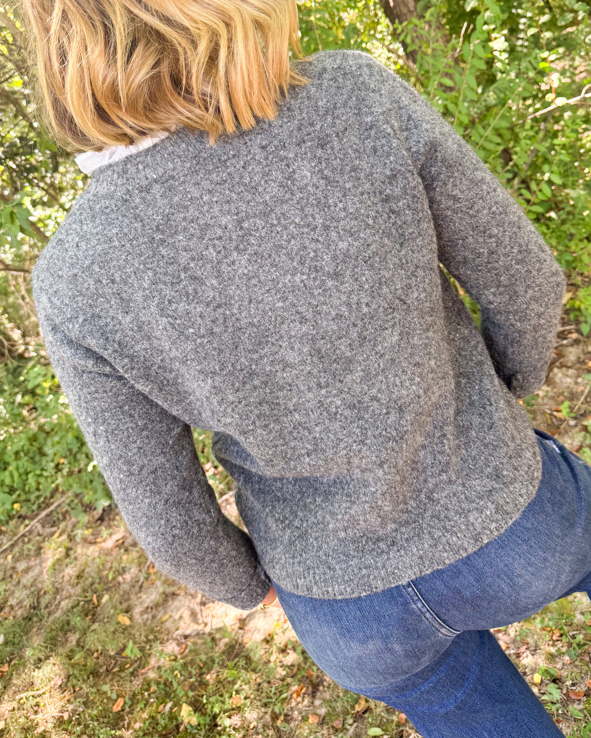 All The Frills Ruffle Detail Sweater Cardigan