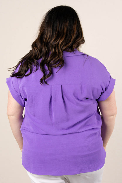 Crinkle Knit Hi-Lo Shirt