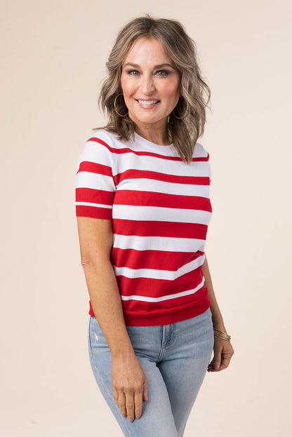 Striped Block Sweater