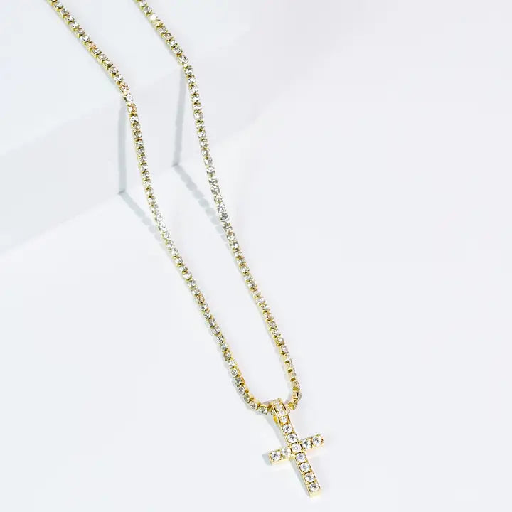 Iced Cross Necklace