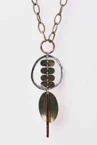 Geo Dangle Pendant Necklace