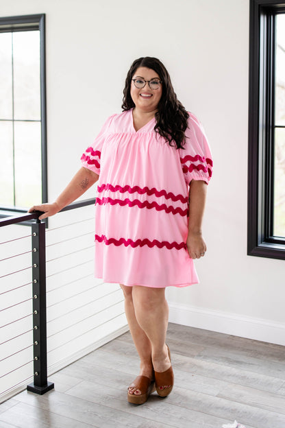 Rick Rack Trim Babydoll Dress *Final Sale*
