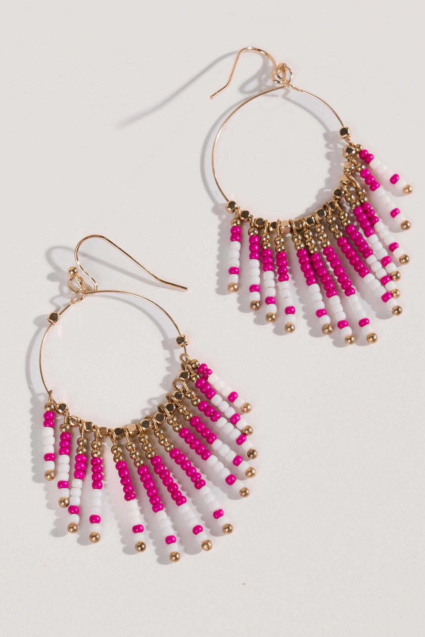 Mixed Bead Dangle Earrings