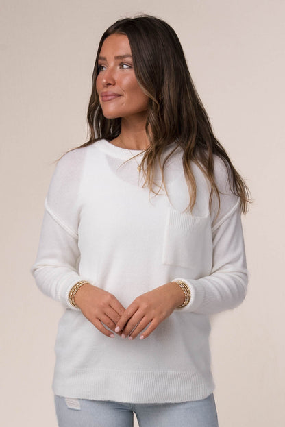 Melange Knit Hi-Lo Sweater *Final Sale*
