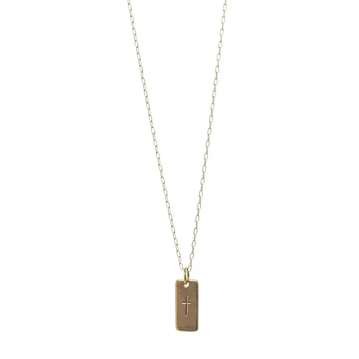 Cross Tag Necklace