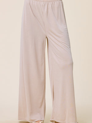 Resort Life Satin Wide Leg Pants