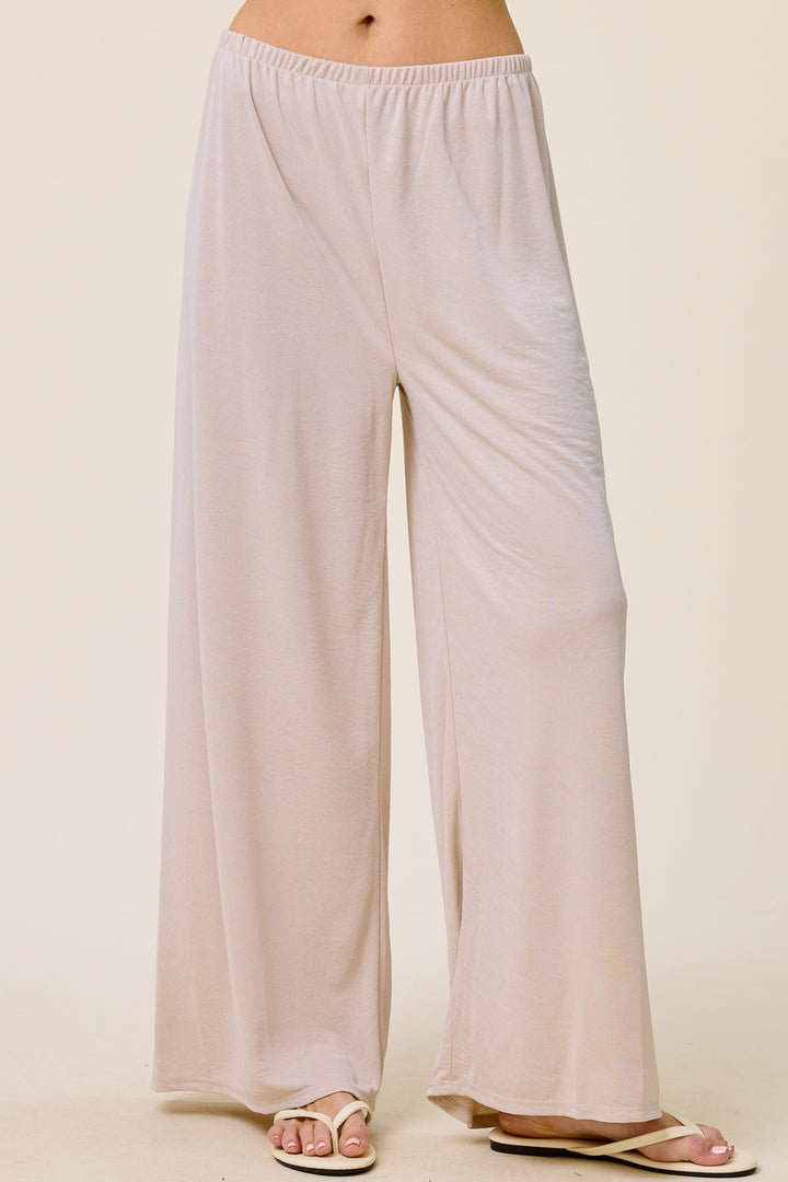Resort Life Satin Wide Leg Pants
