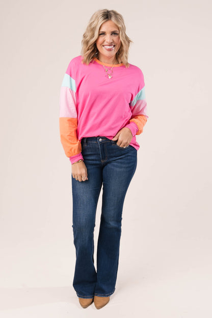 Rainbow Color Bock Top