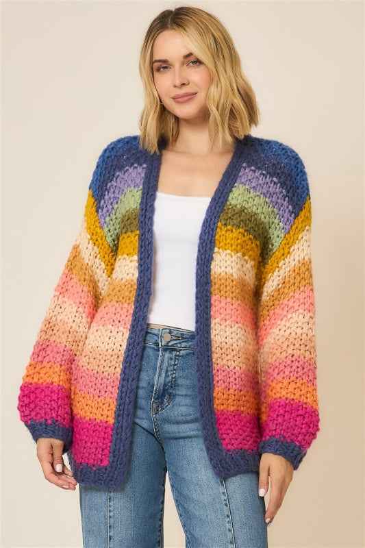 Handmade Rainbow Knit Cardigan PRE-ORDER