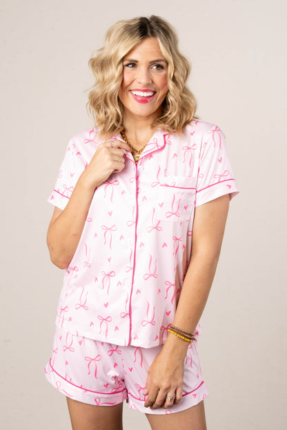 GF Exclusive Bow Print Pajama Set