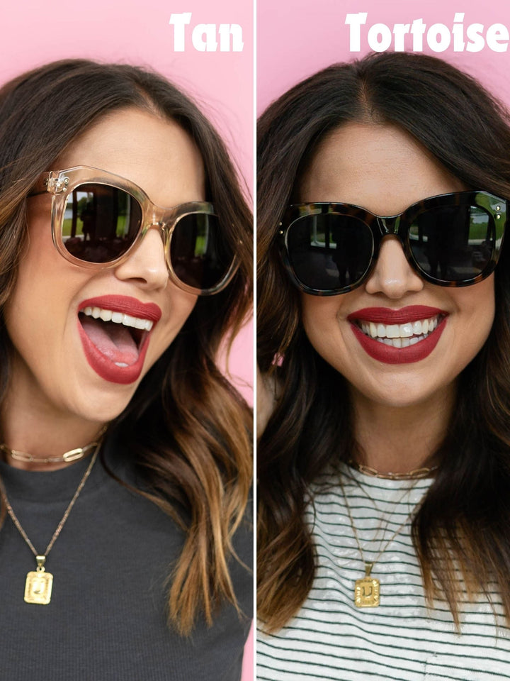 Sweet Peach Oversized Sunglasses