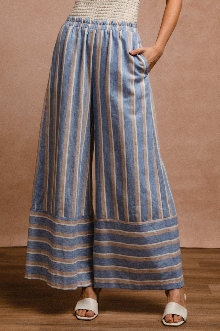 Striped Wide Leg Pants *Final Sale*